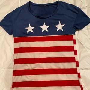 American flag tee